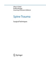 Spine trauma : surgical techniques /