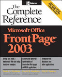 Microsoft Office FrontPage 2003 : the complete reference /